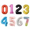 32inch Birthday Foil Number Balloons Big Red Blue Pink Silver Gold Kids Birthday Wedding Baby Shower Party Decor Digital Globos