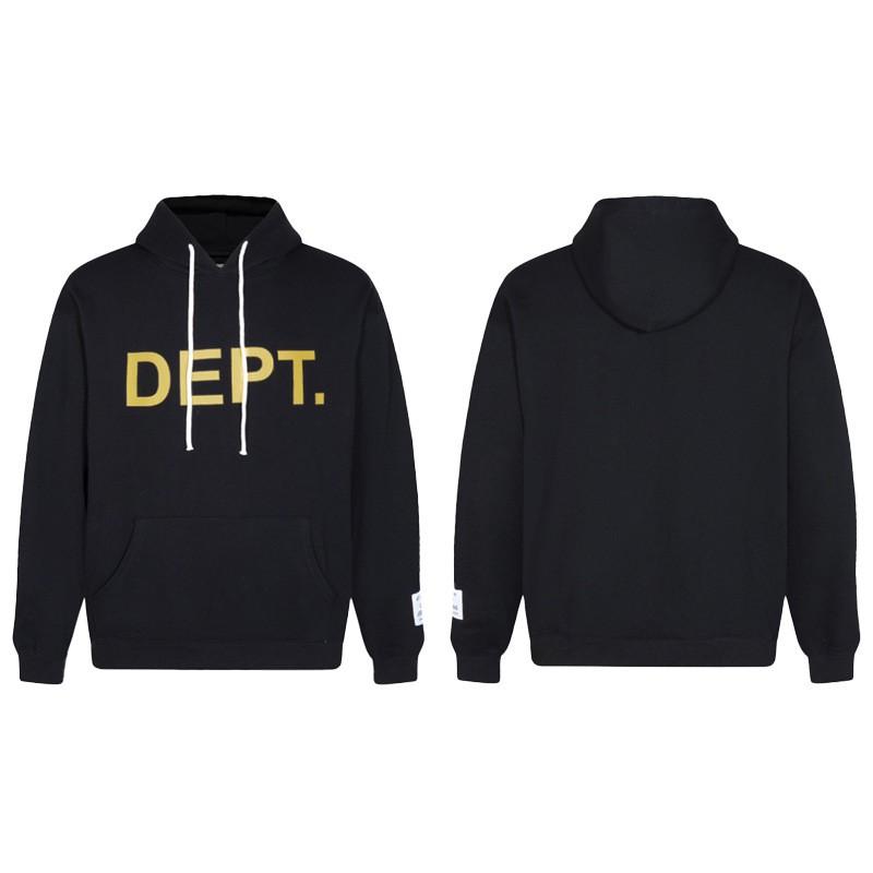 GALLERY DEPT Hoodie Men Women Oversized Cotton Fleece Pullover Sweatshirt Streetwear Loose Fit Long Sleeve