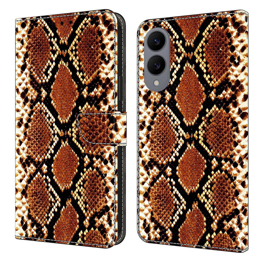 For Samsung Galaxy S25 Edge Wallet Case Pattern Printing PU Leather Flip Stand Phone Cover