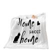 Letter black and white blanket ebay lamb wool crystal fleece blanket