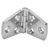 Door Hinge 6 Hole Mirror Polished 316 Stainless Steel Marine Hinges for Boat 76x38mm