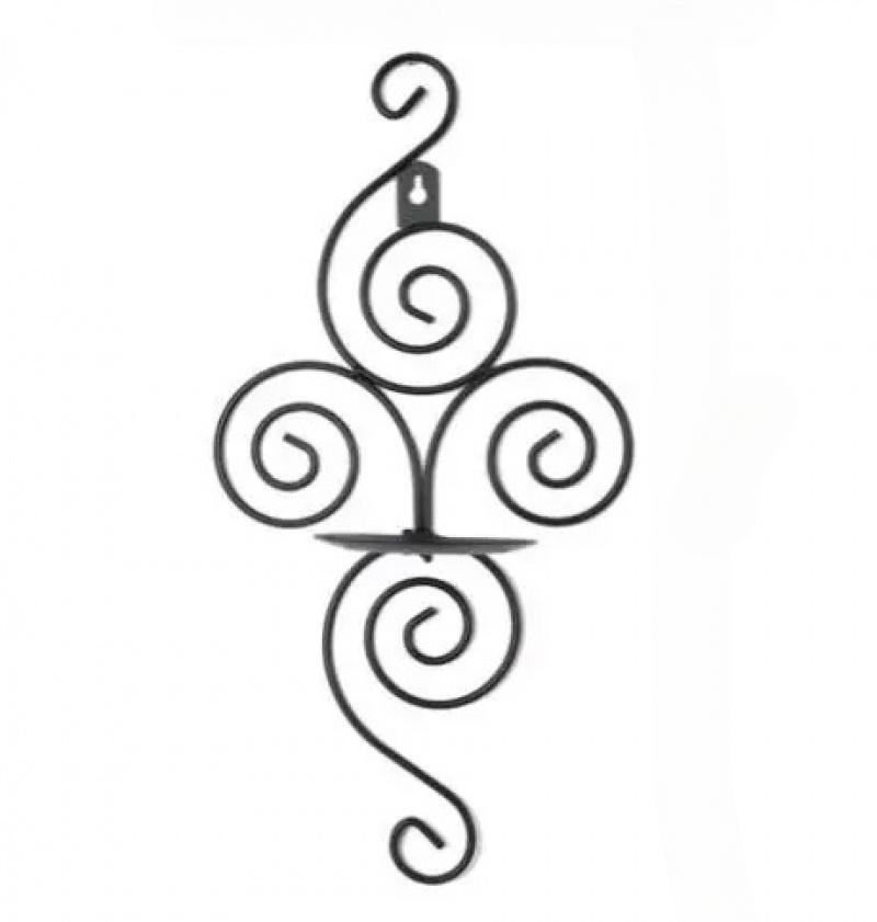 

Подсвечник из кованого железа в европейском стиле - Креативный настенный подсвечник для свадебного домашнего декора