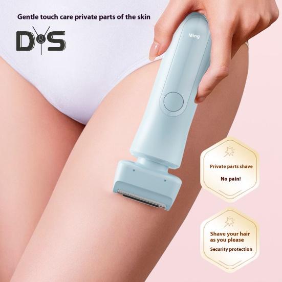 Aparat de ras electric pentru femei cu capete duble, reincarcabil prin USB, rezistent la apa, portabil, fata corpului, zona de bikini, epilarea bratului piciorului, aparat de tuns