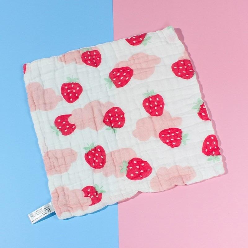 Cotton Baby Burp Cloth Soft and Breathable Newborns Washcloth for Teething Time Gentle Skin Care 30x30cm