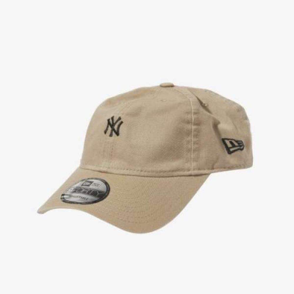 New Era Mlb New York Yankees Washed Mini Logo Ballcap Camel