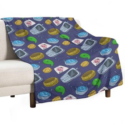 Ace Attorney Pattern Throw Blanket Warm Blankets Ands Luxury Thicken Retros Blankets