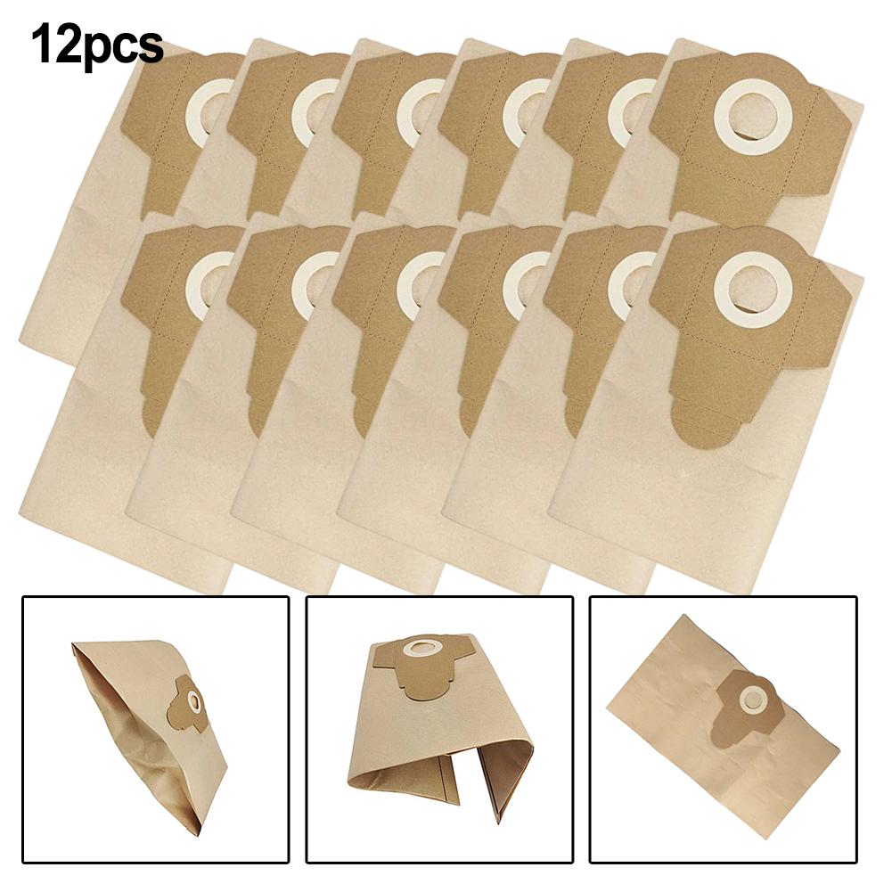 12pcs Wet Dry Vacuum Cleaner Bags For HOOVER WORKSHOP HC2003WD 15L/PULLMAN WD20LSS0 For TRADESMAN/ VC20 VC20HD Dust Bags Kit