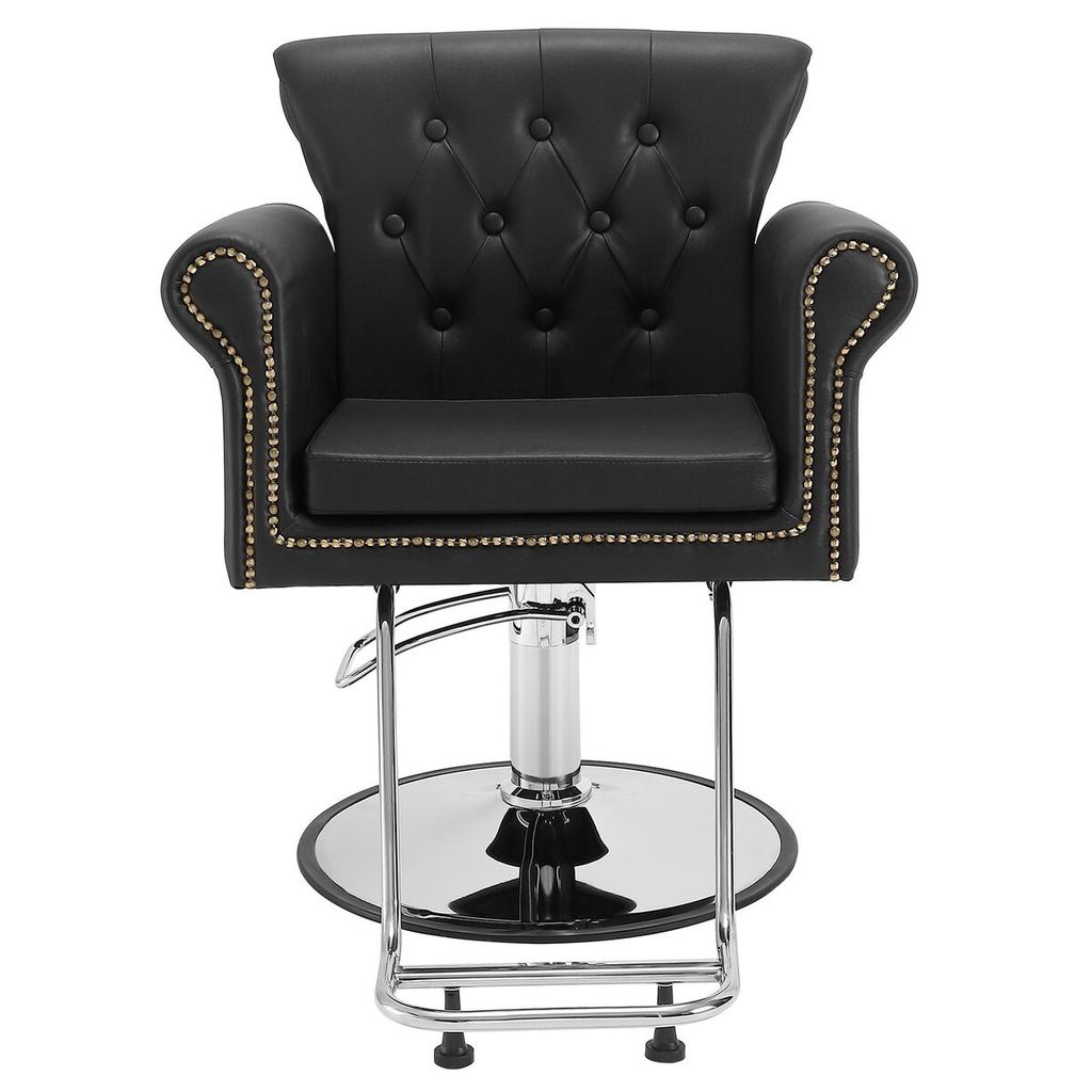Salon Chair, Barber Chair for Hair Stylist, Styling Chair with Heavy Duty Hydraulic Pump, 360° Swivel Hair Salon Chair with Footrest for Beauty Spa