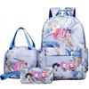 K-Pop Anime Girl Group Themed Backpack Set With Lunch Bag Pencil Case School Kids Oxford Fabric Lightweight Ergonomic Design
