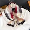 New Luxury Design Ribbon Silk Scarf Plaid Headband Neckerchief Foulard Female Hair Scarfs Neck Ties Lady Skinny Scarves