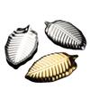 304 Stainless Steel Leaf Sauce Plate Towel Plate Gold Titanium Plated Creative Modeling Hotel Snack Plate Tableware