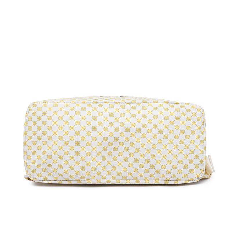 Kožený batoh Dámská cestovní taška s velkokapacitním potiskem