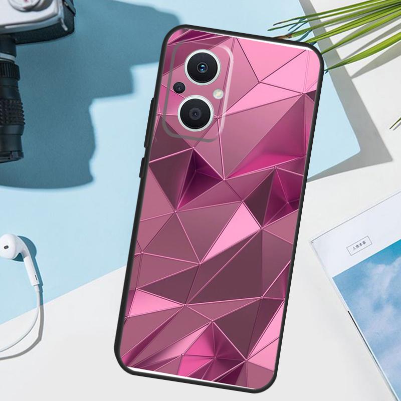 Geometric Abstract Crystal Cover For OPPO Reno 14 Pro 10 11 12 13 14F 13F 12F 11F 7 8 Lite OPPO Find X9 X6 X5 X8 Pro Case
