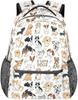 Hundeprint Tier Primär Teenager Schüler Rucksack Schultasche Für Kinder Jungen Mädchen, Niedliche Kritzel Welpen Rucksäcke Buch Tablet