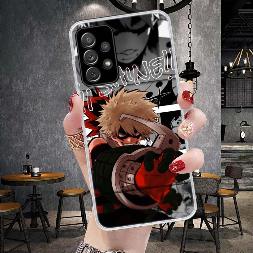 My Hero MHA Bakugou Katsuki Phone Case For Samsung Galaxy A13 A14 A15 A16 A17 A53 A54 A55 A56 A57 A33 A34 A35 A36 A37 A23 A24 A2