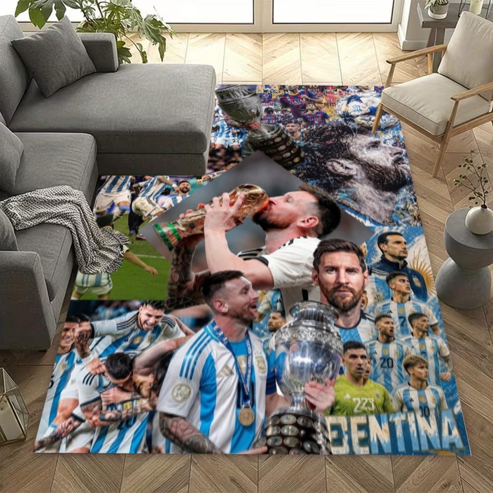 Lionel Messi Fc Barcelona Football Stars Floor Mat Suitable For Hallway Living Rooms Outdoor Playrooms Antislip Carpet Anime Office Decor Wedding Part