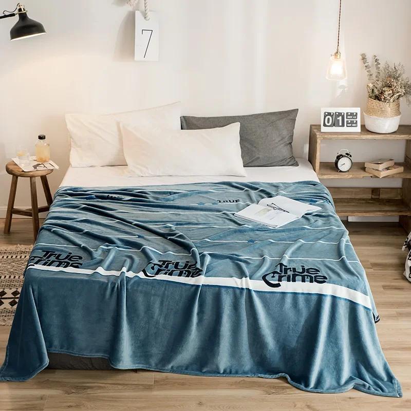 Stars Starry Sky Blanket Bedspread Warm Soft Flannel Print Throw Blankets Suitable for Sofa/Bed/Car Portable Blanket All Season