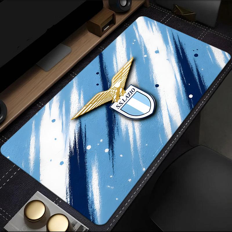 Lazio Football Club Emblem Mouse Pad, Rubber Base, Mouse Pad for Gamers and Office Use, Gaming Desk , Easy To Clean Mat Christmas fan gifts