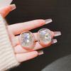 Simple high-end design niche temperament stud earrings women's light luxury fashion personalized earrings exquisite versatile sweet cool earrings
