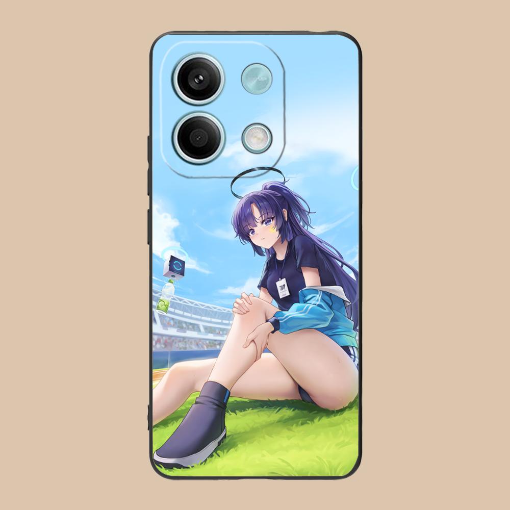 Blue Archive Yuuka Matte TPU Mobile Phone Case for POCO F8 F7 F6 F5 F4 F3 F2 Pro GT C75 C71 C65 C61 C40 Pro Ultra Colorful Cover