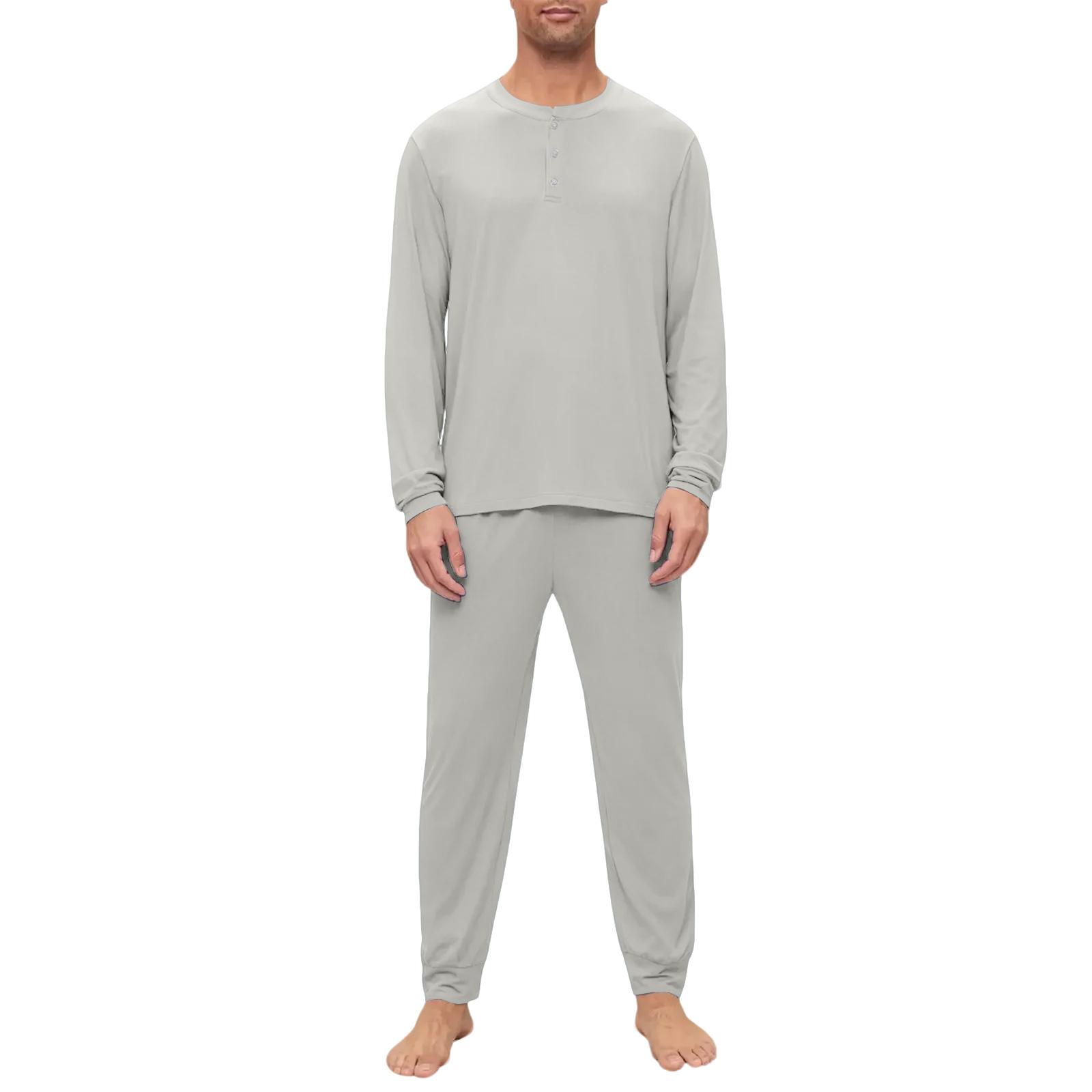 

Men s Pajama Set, Long Sleeve And Long Pants, Two-piece Set S