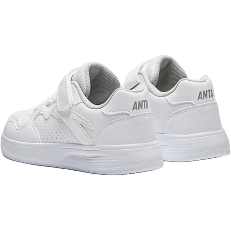 Anta Comfortable Versatile Casual Non-Slip Wear-Resistant Low-Top Kids Skate Shoes Kids Sneakers White 332519933S-2