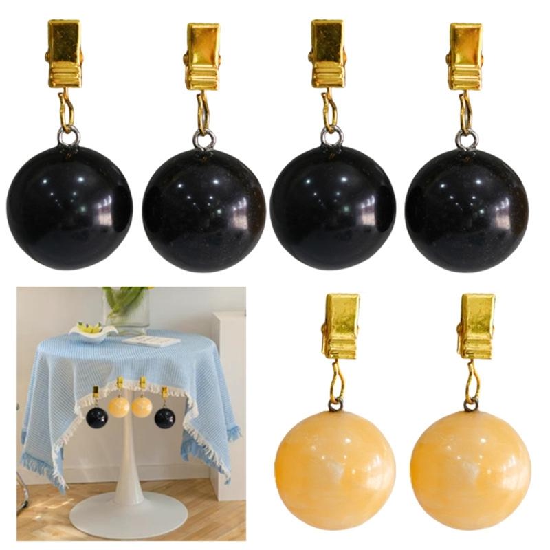 Set Of 4 Stone Tablecloth Weights Holder Handcrafts Marble Dinnerware Clip Perfect For Formal Gatherings Garden Party