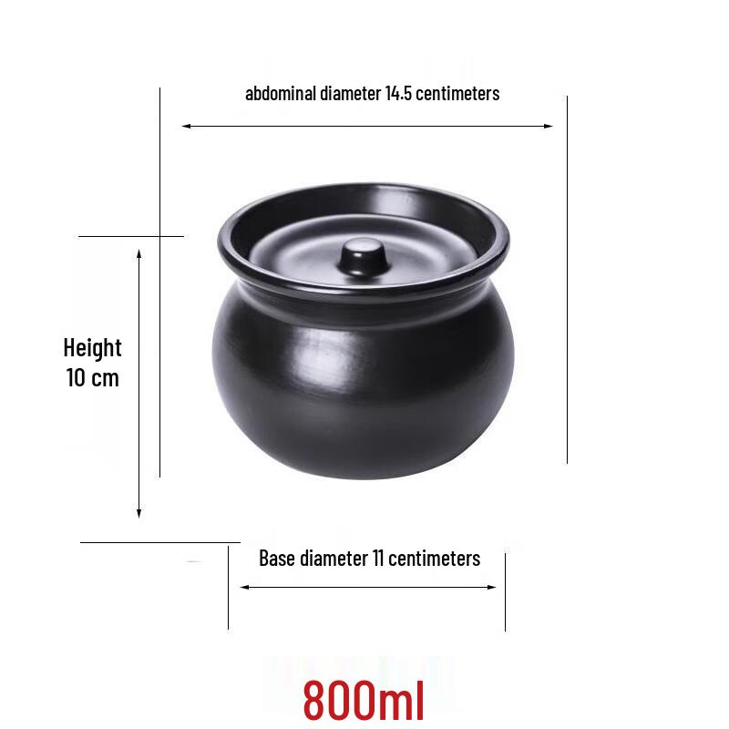 Lilang Ceramic Stew Pot for Open Flame Cooking