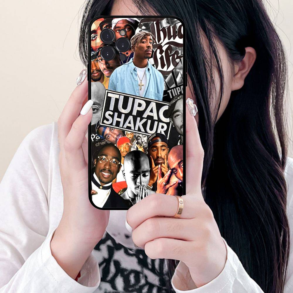 American Rapper T-Tupac S-Shakur Phone Case For Iphone 17 Air 16 15 14 13 12 11 Pro Max 16 15 14 Plus TPU Soft Case