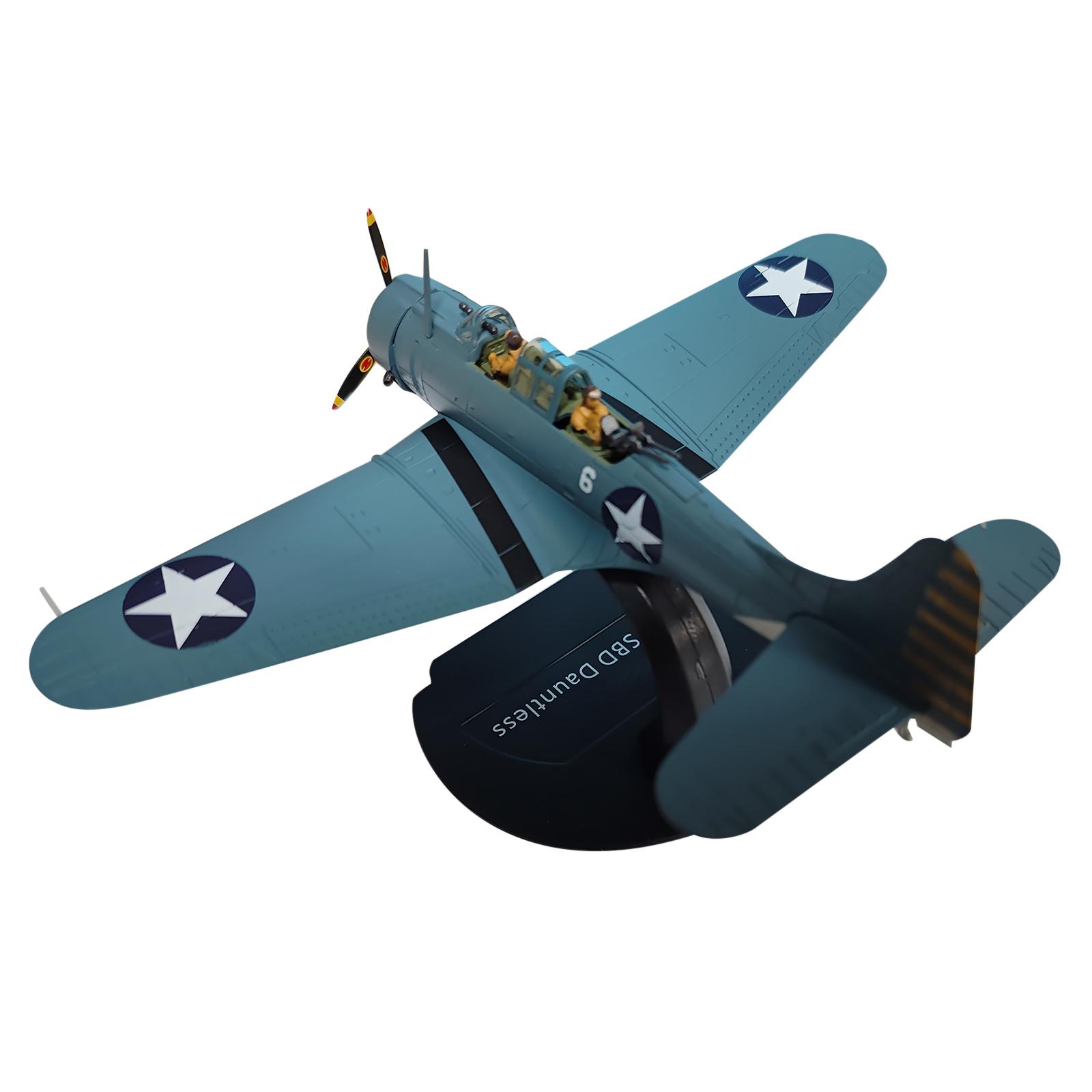 Модель пикирующего бомбардировщика SBD Dauntless времен Второй мировой войны, масштаб 1/72, литой самолет, коллекция симуляционных украшений United States