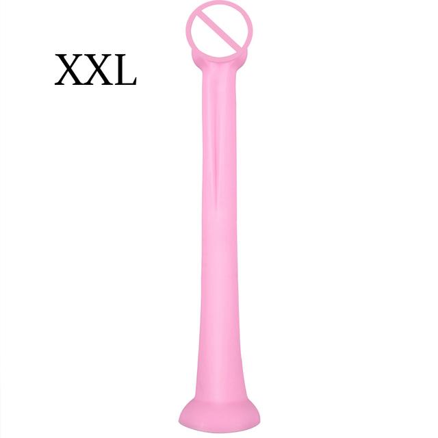Long Butt Plug Liquid Silicone Anal Plug Big Dildos Stimulate Anus Suction Cup Soft Anal Dilator Penis Sex Toy Dick Sex Products