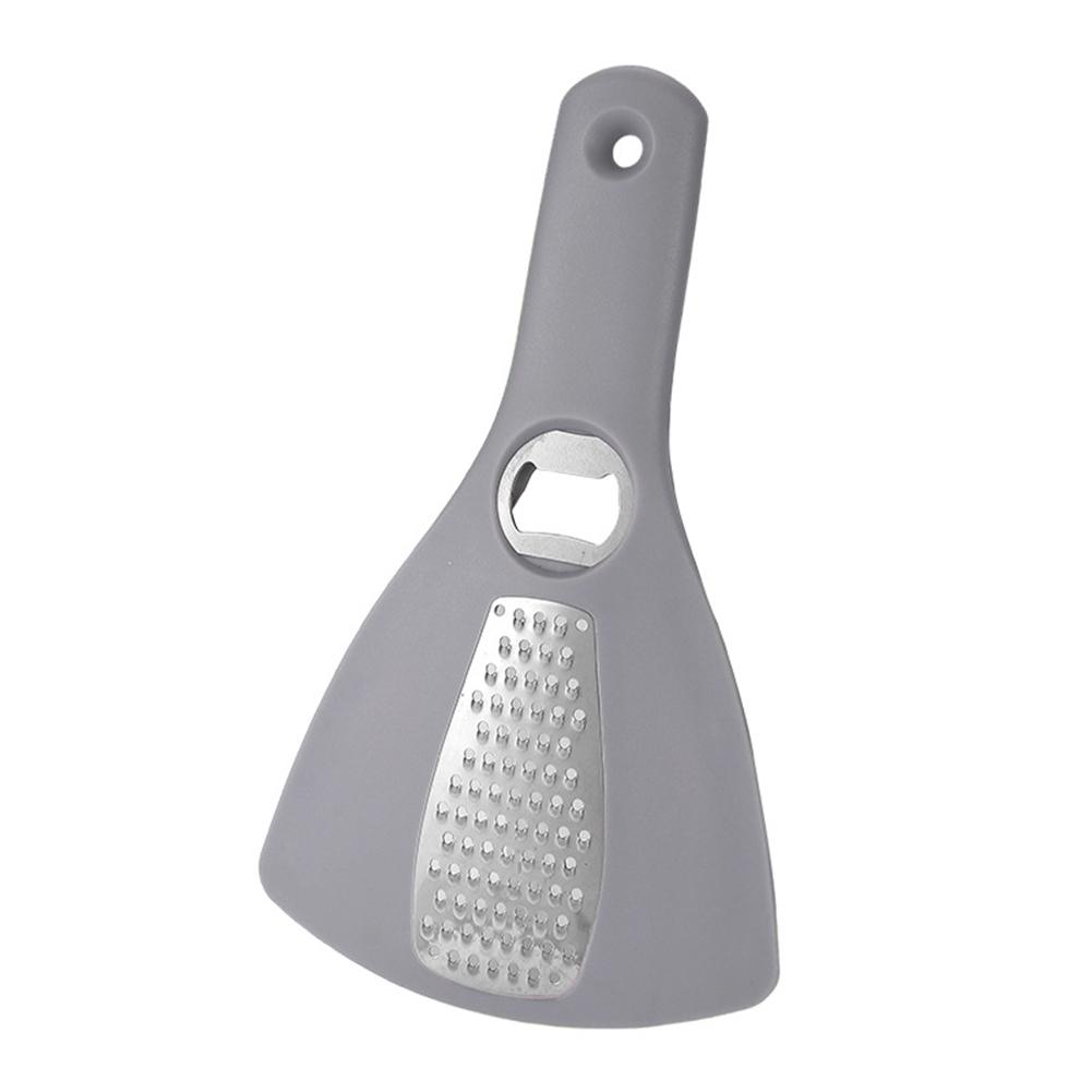 Manual Can Opener Stainless Steel Vegetable Grater Beer Bottle Opener Portable Lid Opener Multi-Functional Kitchen Tool серый