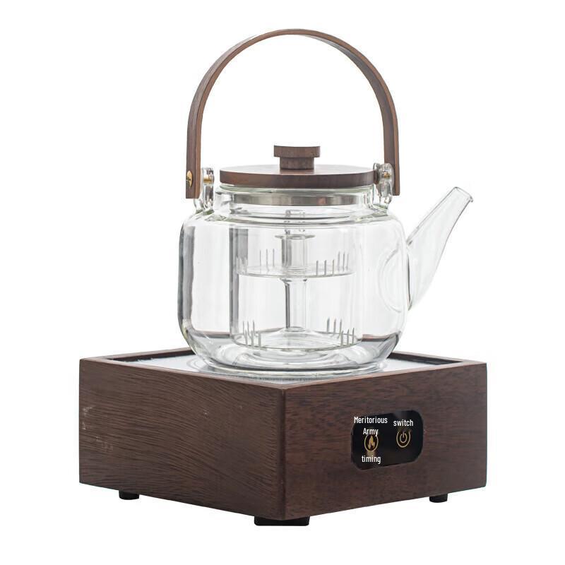 Chaxun Handmade Glass Teapot Set with Electric Ceramic Stove