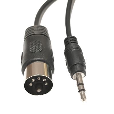 5-Pin DIN Stecker Männlich auf 3,5mm 1/8 Zoll Klinkenstecker Männlich Stereo Stecker Konverterkabel Verschleißfestes 5-Pin DIN-Steckerkabel
