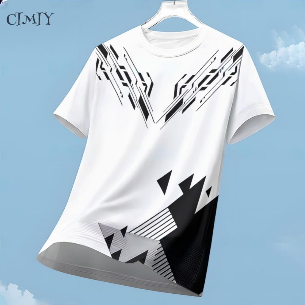 Sportliches Freizeit-Jersey für Herren, Dry-Fit-Shirt, für Outdoor-Laufen, Radfahren, Kurzarm, Atmungsaktiv, Fitnessstudio-Kleidung, Rundhals-T-Shirt