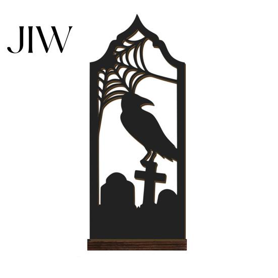 Gothic Tea Light Stand Halloween Candle Holder, Hollow Silhouette Holder for Lights, Dark Aesthetic Home Decor Style Pumpkin Ghost Cat Bat Tabletop