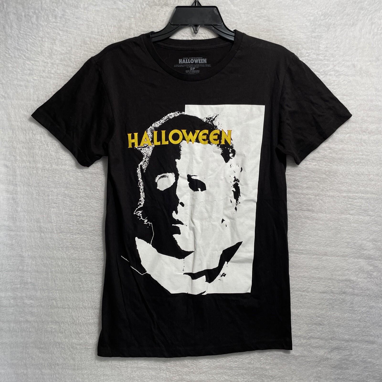 John Carpenters Halloween Shirt Mens Small Short Sleeve Crew Neck Graphic S разноцветный