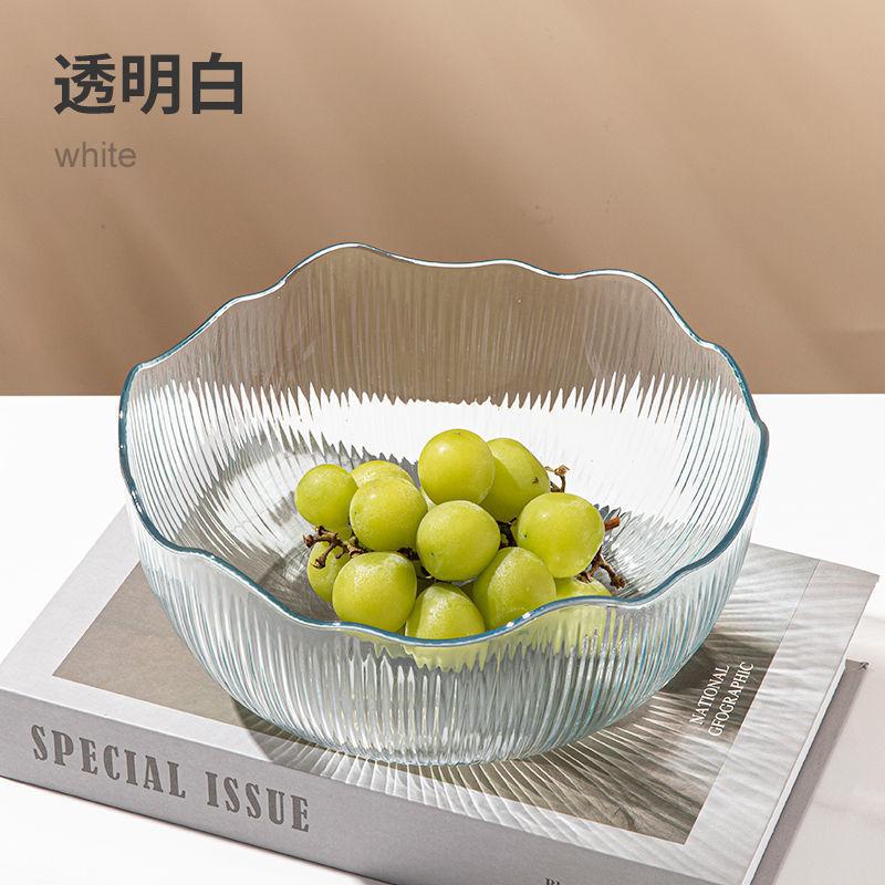 Fruit Plate Household Living Room Coffee Table High Value Fruit Plate Vegetable Salad Bowl Fruit Bowl Cold Vegetable Bowl Dessert Bowl Factory