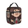 Mr Bean Divertente Cartone Animato Borse Pranzo Termiche Grandi Contenitore Pranzo Borsa Frigo Borsa a Tote Pranzo Scolastico Picnic Sacchetti Conservazione Cibo