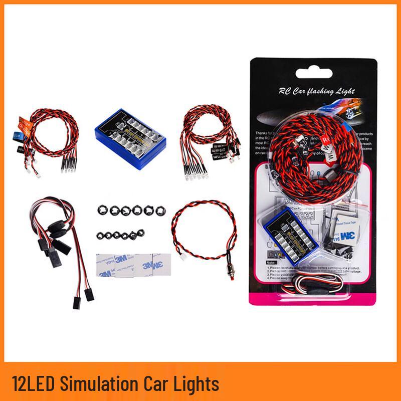 

HOPECENT 1/10 Scale High-Flash 12 LED RC Car Lights