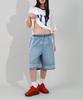 NYXX Basketball Denim Half Pants Light Blue