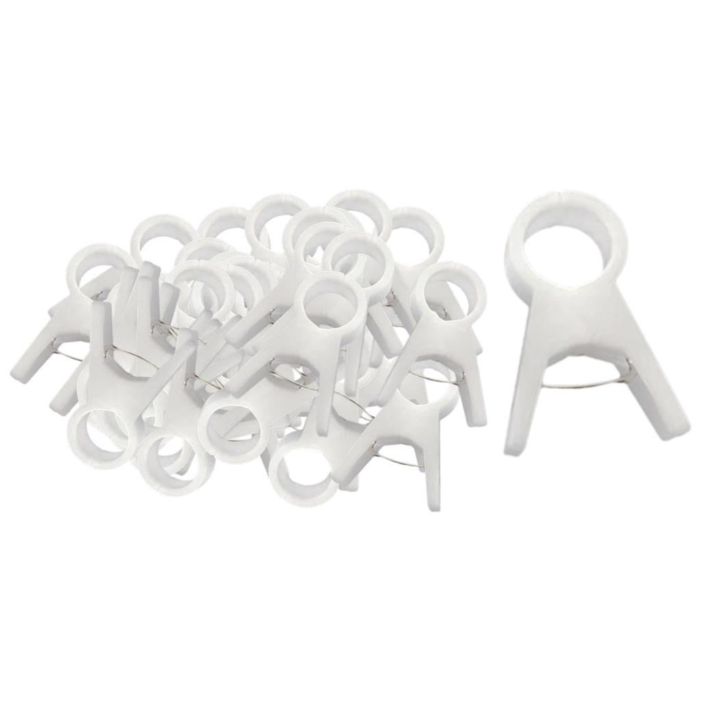 100 Pieces Plant Support Clips Cucumber Grow Upright Trellis Clips Flower Plant Clamps Flower Vine Stem Clips for Roses