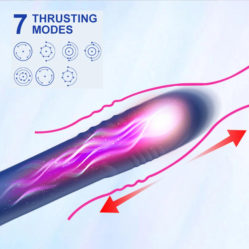 New Hammer Telescopic Dildo Sucking Vibrators For Women Strong Sucking Clitoral Oral G-spot Stimulation Sex Toys For Women Femme