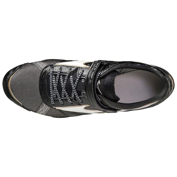 Mizuno Field Geo AJ-C Low Top Professional Running Shoes Unisex sneaker Black White Gold U1GA204152