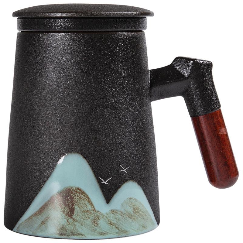 Yuanshan Ceramic Gift Box Tea Separation Large Capacity With Filter