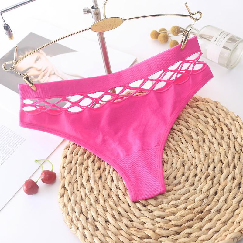Kadın Sıcak Seksi Külot Içi Boş düşük bel Thongs G String ikule Femme Nefes Iç Çamaşırı Külot K109