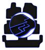 CARLUX-BLUE Car Mats For: Chrysler Voyager V FL 7 Seater (2011-2016)
