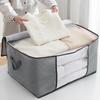 Blanket Storage Bag Comforter Blanket Storage Bags with Clear Window Sturdy Handles Zippered Storage Bags Extra Large Storage
