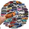 50PCS Cartoon JDM Racing Car Favorites Graffiti Stickers DIY Travel Luggage Guitar Waterproof Decals