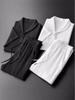 Men's Summer High-End Sporty Fashion Two-Piece Set: Lightweight Short Sleeve and Pants